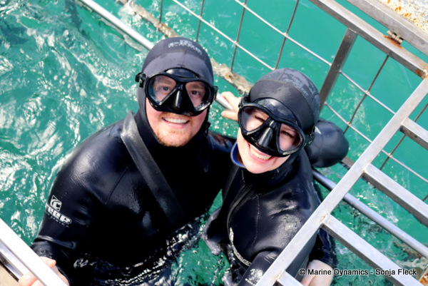 Shark cage diving, South Africa