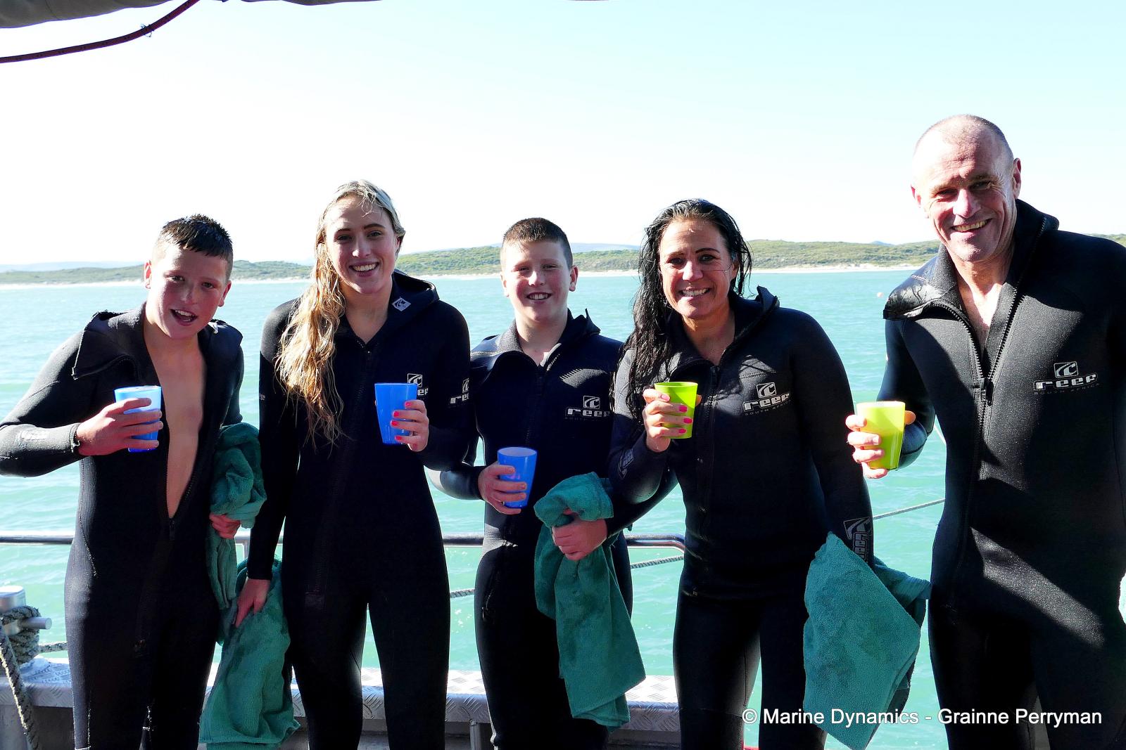 Shark cage diving, South Africa
