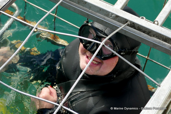Shark cage diving, South Africa