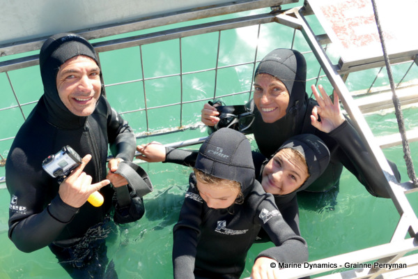 Shark cage diving, South Africa